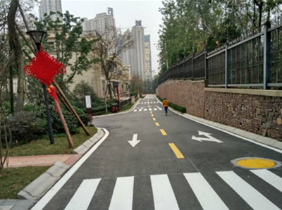 南通小区厂区划线标线