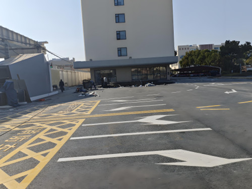物流园区划线施工